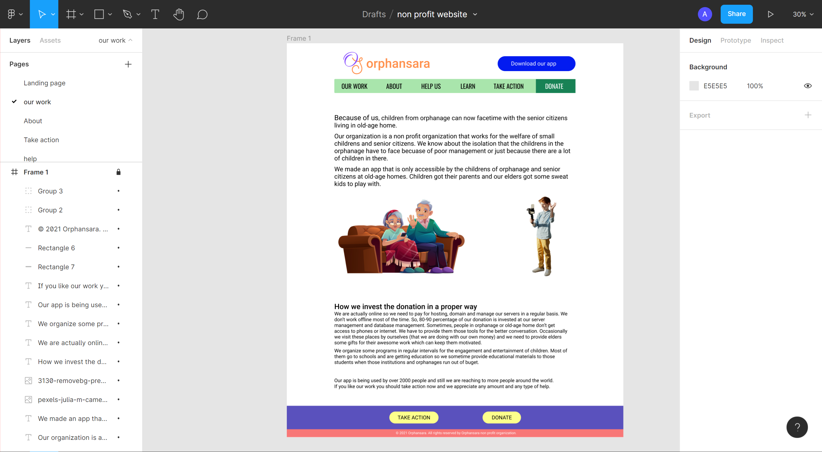 orphansara work page